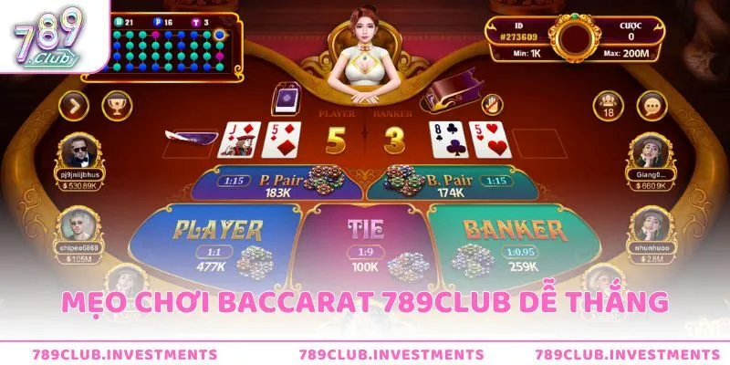 Mẹo chơi Baccarat ở 789club hiệu quả nhất