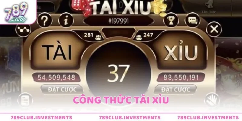 Công thức tài xỉu – Bí quyết tăng tỷ lệ thắng ngay tại 789club