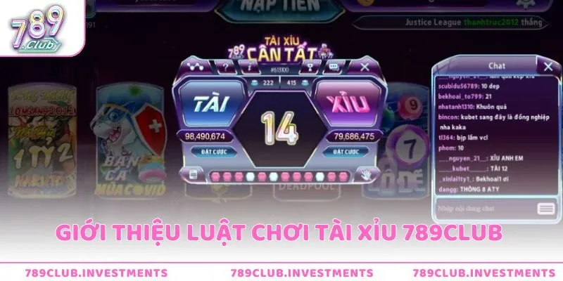 Giới thiệu luật chơi tài xỉu tại cổng game 789Club