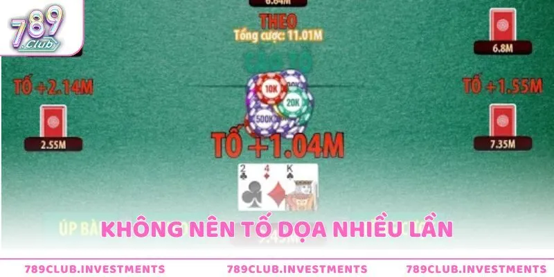 Không nên tố dọa nhiều lần