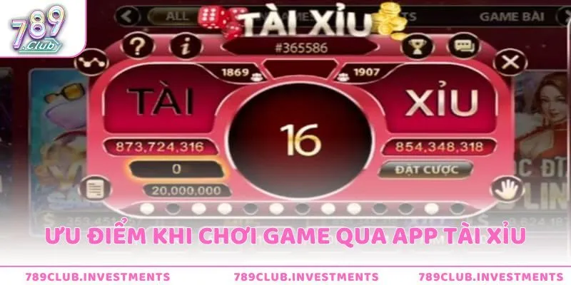 Ưu điểm người chơi nhận được khi chơi game qua ứng dụng tài xỉu