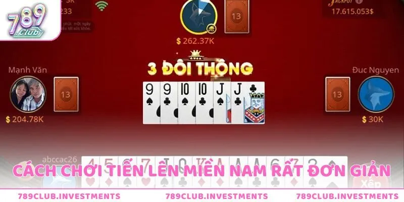 Cách chơi tiến lên miền Nam tại cổng game rất đơn giản